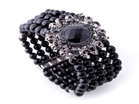 bratara perle negre